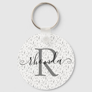 Llavero Musical symbols personalized keychain