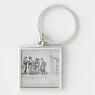 Llavero Músicos de la calle de Londres, c.1820-30