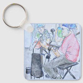 Llavero Músicos de mercado de agricultores