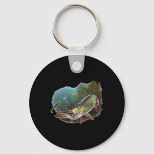 Llavero Muskie Hunter Musky Fisherman Fly Fishing Lure Nov