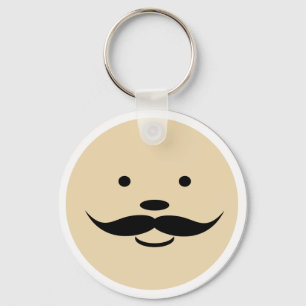 Llavero Mustache / cara / día del padre / regalo para el p