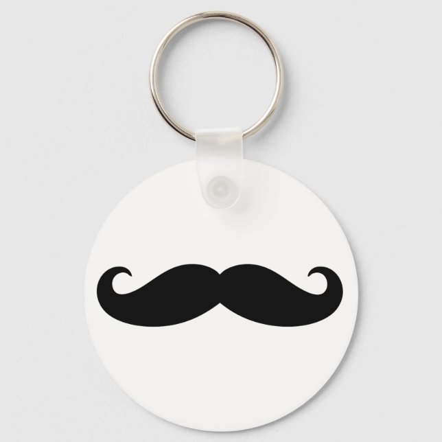 Llavero Mustache Mustache, diseño de bigote (Anverso)