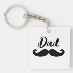Llavero Mustache negro del manillar