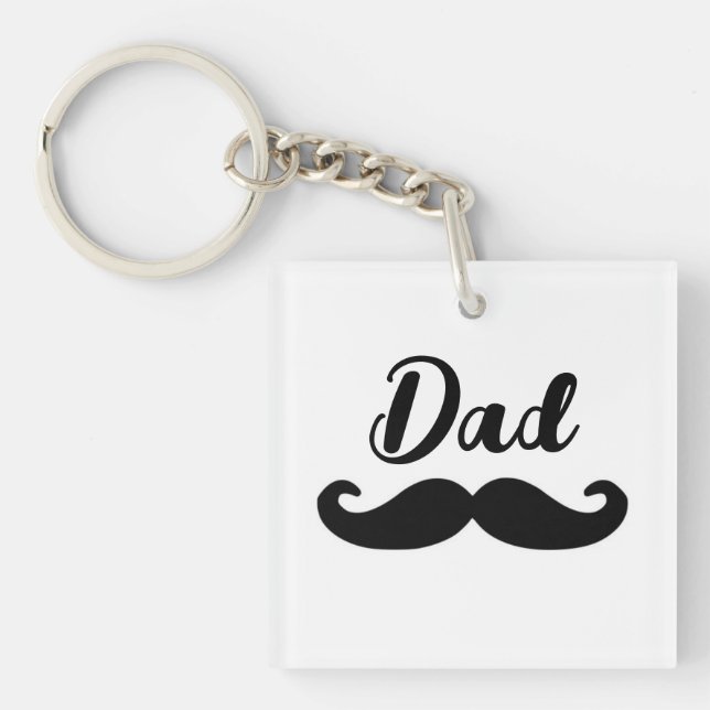 Llavero Mustache negro del manillar (Frente)