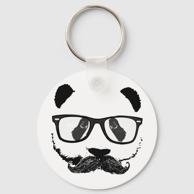 Llavero Mustache Pandaz En Da Disco (Anverso)