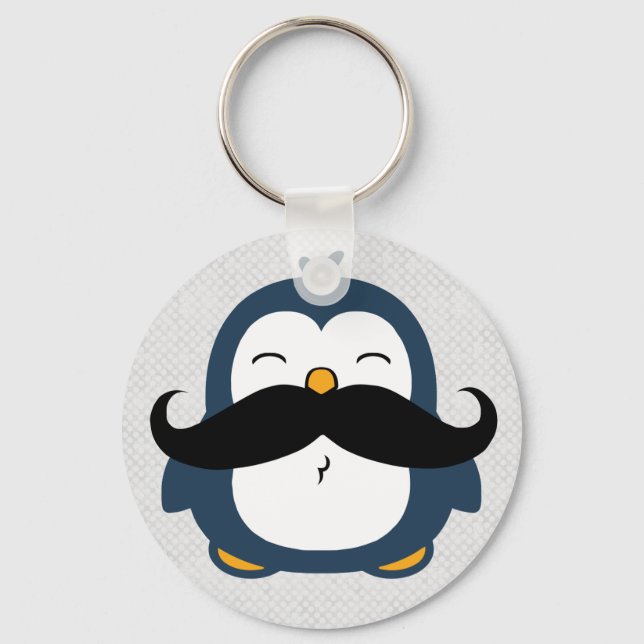Llavero Mustache Penguin (Anverso)
