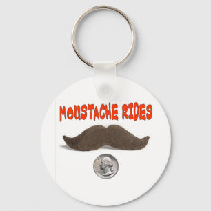 LLAVERO MUSTACHE RIDES 25 CENTAVOS