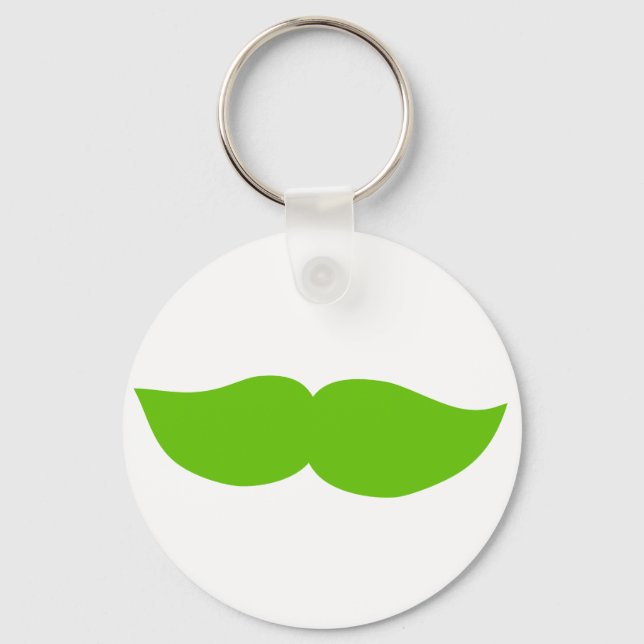 Llavero Mustache verde (Anverso)