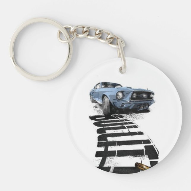Llavero Mustang, car,Porte-clés en acrylique (Frente)