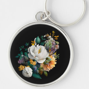 Llavero Mustard Seed Daisy keychain flores secas reales