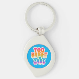 Llavero Muy brillante - Tipografía de neón goteo con bol