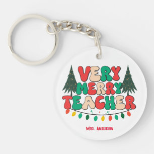 Llavero Muy Feliz feriado de invierno para profesores
