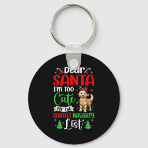 Llavero Muy lindo para el travieso Retiro de Oro de Navida
