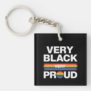 Llavero Muy Negro Muy Orgulloso Orgullo Gay Negro Orgullo