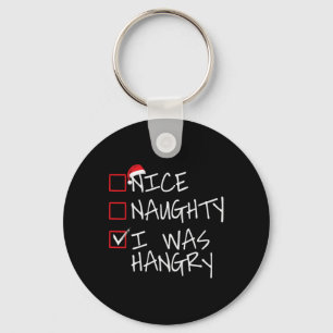 Llavero Muy travieso, fui Navidades Hangry List Santa Fun