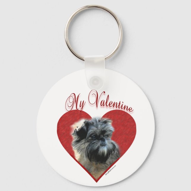 Llavero My Affenpinscher Valentine (Anverso)