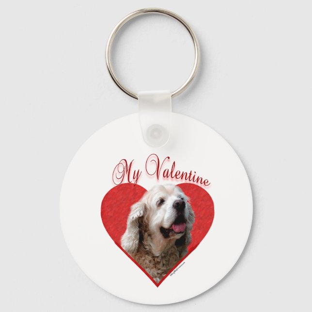 Llavero My Buff Cocker Spaniel Valentine (Anverso)