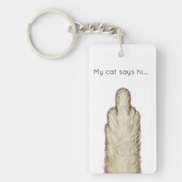 Llavero My Cat Says Hi...