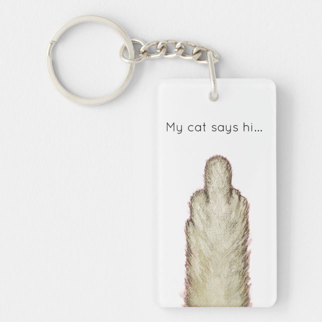 Llavero My Cat Says Hi... (Frente)