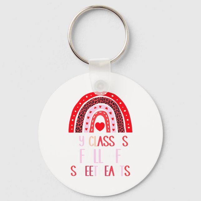 Llavero My Cl Is Full Of Sweethearts Teacher Valentines  (Anverso)