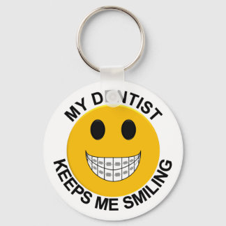 Llavero My Dentist Keeps Me Smiling - Face Keychain