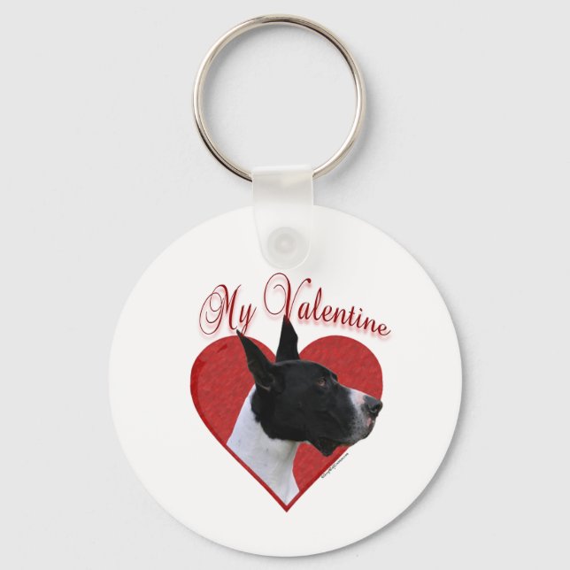 Llavero My Great Dane Valentine (Anverso)