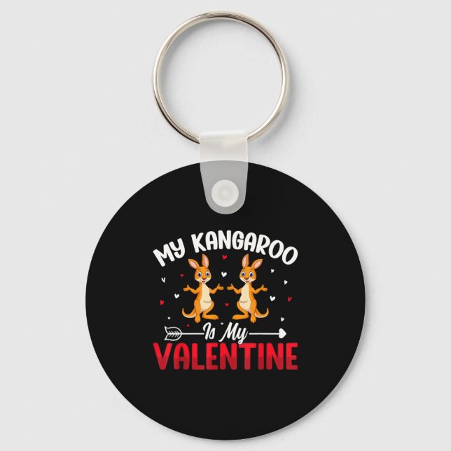 Llavero My Kangaroo Is My Valentine - Animal Lovers Valent (Anverso)