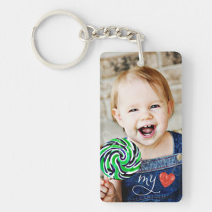Llavero My Love Sweet Photo Keychain de doble cara