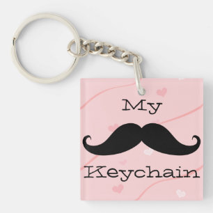 Llavero My Mustache Acrylic Keychain