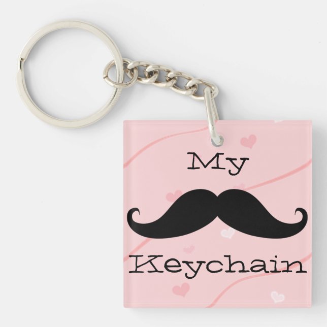 Llavero My Mustache Acrylic Keychain (Frente)