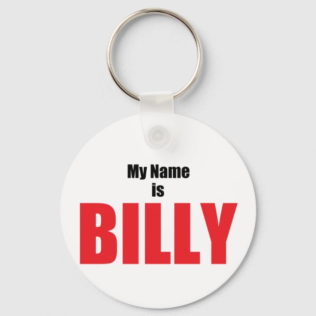 Llavero My Name is Billy (Anverso)