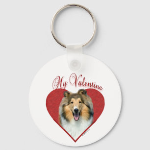 Llavero My Rough Collie Valentine