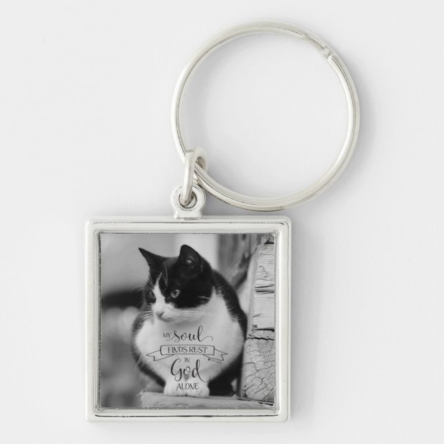 Llavero My Soul Encuentra Descanso - Ps 62:1 (Frente)