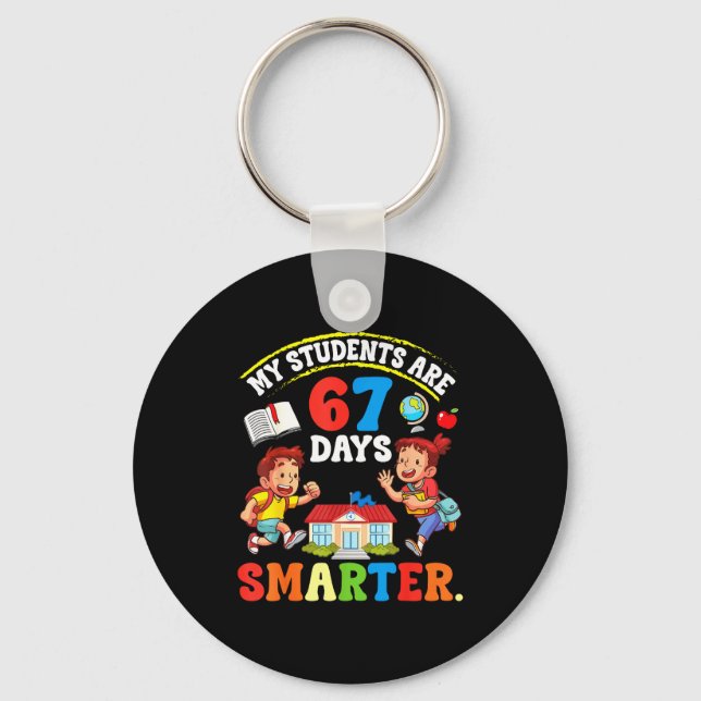 Llavero My Students Are 67 Days Smarter Teacher Clroom Cel (Anverso)