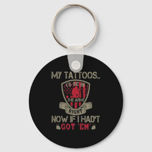 Llavero My Tattoos I'D Be In The Army Right Now