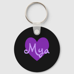 Llavero Mya en morado