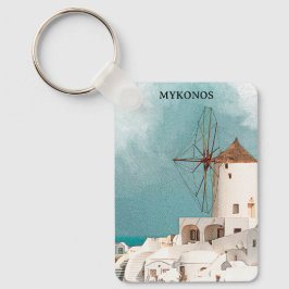 Llavero Mykonos Grecia Molino de viento Alefkandra