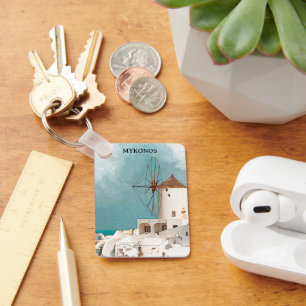 Llavero Mykonos Grecia Molino de viento Alefkandra