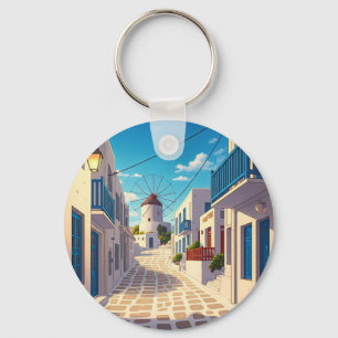 Llavero Mykonos Path Greece Cyclades Travel