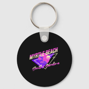 Llavero Myrtle Beach Carolina del Sur 80s Retro Sc Vacacio