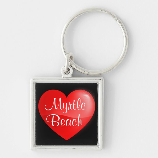 Llavero Myrtle Beach SC Heart Premium Key (Frente)