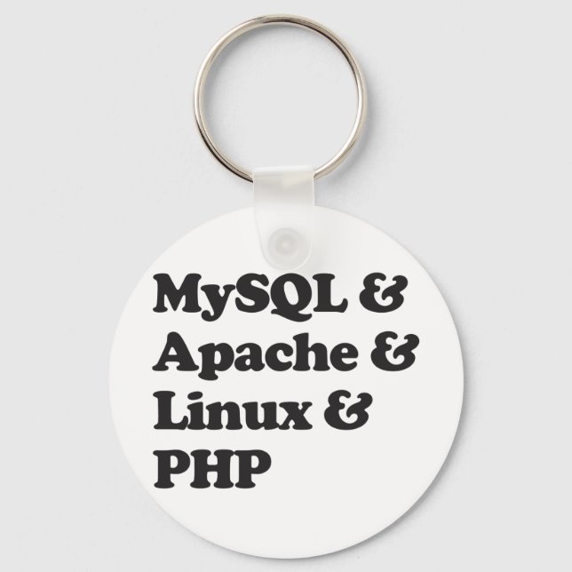 Llavero Mysql Apache Linux PHP (Anverso)