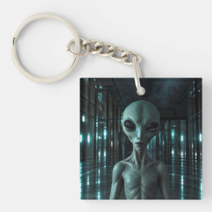 Llavero Mysterious Grey Alien