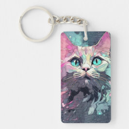 Llavero Mystic Blue Eyes Kitten | Gato corto