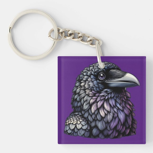 Llavero Mystic Raven Art (Frente)