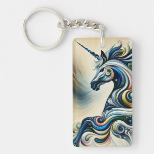 Llavero Mystic Unicorn Swirl