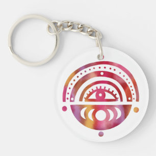 Llavero Mystical Eye Magic Elegant Boho Watercolor