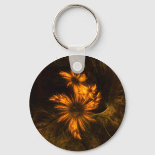 Llavero Mystique Garden Abstract Art Keychain