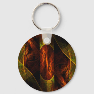 Llavero Mystique Jungle Abstract Art Keychain