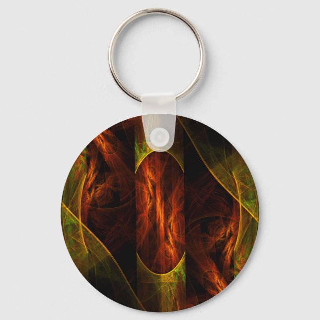 Llavero Mystique Jungle Abstract Art Keychain (Anverso)